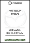 1981 MAZDA RX7 RX-7 ROTARY WORKSHOP MANUAL - PDF