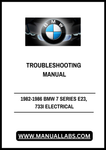 Unlock the full potential of your 1982-1986 BMW 7 Series E23 with our comprehensive Electrical Troubleshooting Manual for the 733i. This PDF file is an essential resource for both DIY enthusiasts and professional mechanics, providing detailed insights into the electrical systems of your classic vehicle.