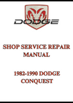 1982-1990 DODGE CONQUEST SHOP SERVICE REPAIR MANUAL - PDF