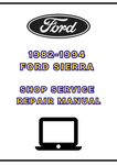 1982-1994 FORD SIERRA SHOP SERVICE REPAIR MANUAL - PDF