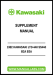 1982 KAWASAKI LTD-440 SS440 B2A B3A SUPPLEMENT MANUAL - PDF FILE