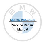 1983-1987 BMW 733I, 735I SERVICE REPAIR WORKSHOP MANUAL - PDF FILE DOWNLOAD