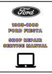 1983-1989 FORD FIESTA SHOP SERVICE REPAIR MANUAL - PDF