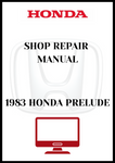 1983 HONDA PRELUDE SHOP REPAIR MANUAL - PDF