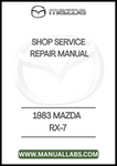 1983 MAZDA RX-7 SHOP SERVICE REPAIR MANUAL - PDF