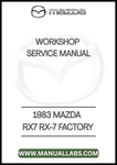 1983 MAZDA RX7 RX-7 FACTORY WORKSHOP SERVICE MANUAL - PDF