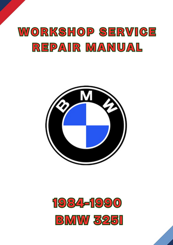 1984-1990 BMW 325I WORKSHOP SERVICE REPAIR MANUAL - PDF