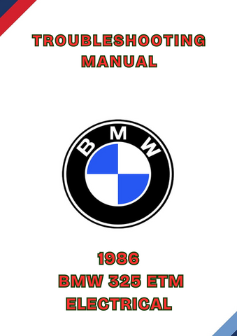 1984-1990 BMW 325, 325E, 325ES SHOP SERVICE REPAIR MANUAL - PDF