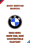1984-1990 BMW 325, 325I CONVERTIBLE FACTORY SHOP SERVICE MANUAL - PDF