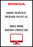 1984-1990 HONDA PRELUDE SHOP SERVICE REPAIR MANUAL - PDF