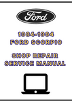 1984-1994 FORD SCORPIO SHOP SERVICE REPAIR MANUAL - PDF 