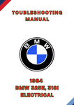1984 BMW 325E, 318I ELECTRICAL TOUBLESHOOTING MANUAL - PDF