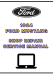 1984 FORD MUSTANG SHOP SERVICE REPAIR MANUAL - PDF