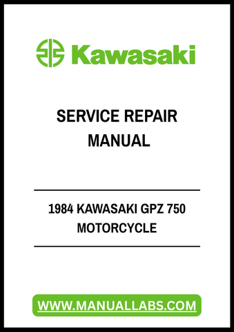 1984 KAWASAKI GPZ 750 MOTORCYCLE SERVICE REPAIR MANUAL - PDF FILE