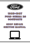 1985-1987 FORD SIERRA RS COSWORTH SHOP SERVICE REPAIR MANUAL - PDF