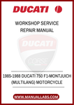 CONVENIENTLY AVAILABLE AS A PDF FILE, THIS MANUAL CAN BE ACCESSED ON ANY DEVICE, ALLOWING YOU TO WORK ON YOUR MOTORCYCLE WHEREVER YOU ARE. DON’T MISS THE CHANCE TO