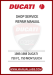 DON'T MISS THE OPPORTUNITY TO ENHANCE YOUR MOTORCYCLE KNOWLEDGE AND SKILLS. DOWNLOAD THE 1985-1988 DUCATI 750 F1 AND 750 MONTJUICH SHOP SERVICE REPAIR MANUAL 