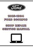 1985-1994 FORD SCORPIO SHOP SERVICE REPAIR MANUAL - PDF