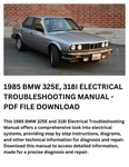 1985 BMW 325E, 318I MANUAL