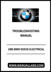 Unlock the full potential of your 1985 BMW 633CSI with our comprehensive Electrical Troubleshooting Manual, available in a convenient PDF format. This essential guide is designed to help you diagnose and resolve electrical issues efficiently, ensuring your classic vehicle runs smoothly and reliably.