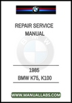 REVITALIZE YOUR 1985 BMW K75 OR K100 WITH OUR COMPREHENSIVE REPAIR SERVICE MANUAL IN PDF FORMAT. THIS ESSENTIAL GUIDE IS DESIGNED TO PROVIDE YOU WITH DETAILED INSTRUCTIONS AND INSIGHTS, 