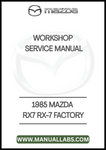 1985 MAZDA RX7 RX-7 FACTORY WORKSHOP SERVICE MANUAL - PDF