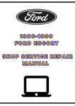 1986-1990 FORD ESCORT SHOP SERVICE REPAIR MANUAL - PDF