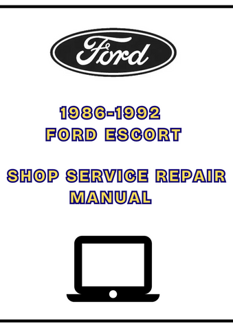 1986-1992 FORD ESCORT SHOP SERVICE REPAIR MANUAL - PDF