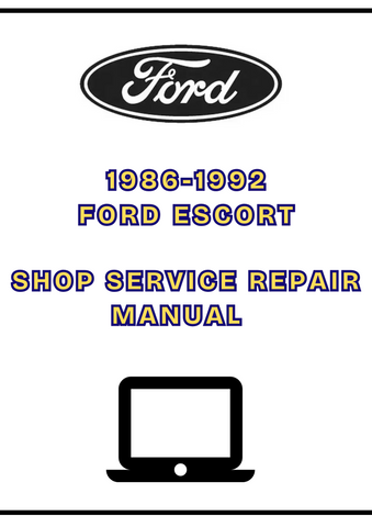 1986-1992 FORD ESCORT SHOP SERVICE REPAIR MANUAL - PDF