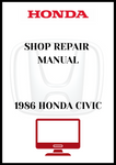1986 HONDA CIVIC SHOP REPAIR MANUAL - PDF