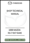 1986 MAZDA RX-7 RX7 RARE SHOP TECHNICAL MANUAL - PDF