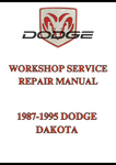 1987-1995 DODGE DAKOTA WORKSHOP SERVICE REPAIR MANUAL - PDF