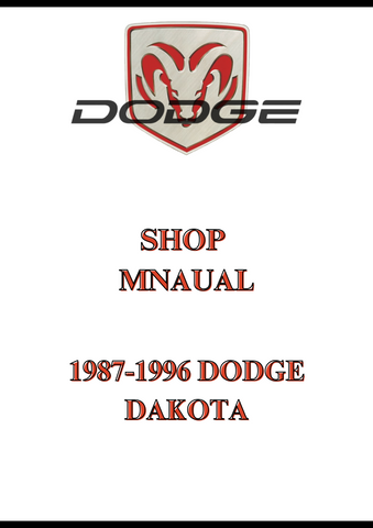 1987-1996 DODGE DAKOTA SHOP MNAUAL - PDF