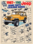 1987 - 1990 JEEP SPARE PARTS CATALOGUE MANUAL - PDF