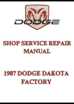 1987 DODGE DAKOTA FACTORY SHOP SERVICE REPAIR MANUAL - PDF