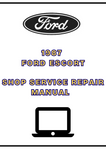 1987 FORD ESCORT SHOP SERVICE REPAIR MANUAL - PDF