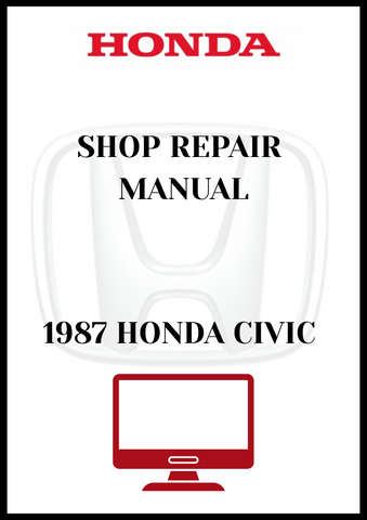1987 HONDA PRELUDE SHOP REPAIR MANUAL - PDF