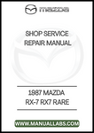 1987 MAZDA RX-7 RX7 RARE SHOP TECHNICAL MANUAL - PDF