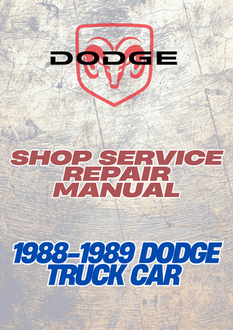 1988-1989 DODGE TRUCK CAR SPARE PARTS CATALOGUE MANUAL - PDF