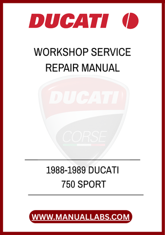 DON'T MISS OUT ON THE OPPORTUNITY TO ENHANCE YOUR MOTORCYCLE EXPERIENCE. DOWNLOAD THE 1988-1989 DUCATI 750 SPORT WORKSHOP SERVICE REPAIR MANUAL TODAY AND TAKE THE