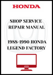1988-1990 HONDA LEGEND FACTORY SHOP SERVICE REPAIR MANUAL - PDF