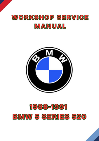 1988-1991 BMW 5 SERIES 520 WORKSHOP SERVICE MANUAL - PDF