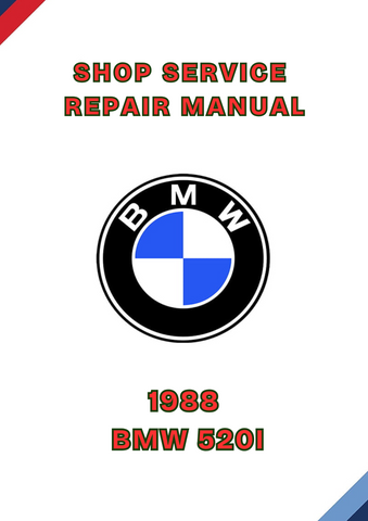 1988 BMW 520I SHOP SERVICE REPAIR MANUAL - PDF