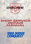  1988 DODGE CONQUEST SHOP SERVICE REPAIR MANUAL - PDF