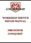 1988 DODGE CONQUEST WORKSHOP SERVICE REPAIR MANUAL - PDF