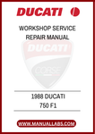 DON’T LET MINOR ISSUES TURN INTO MAJOR PROBLEMS. EQUIP YOURSELF WITH THIS INVALUABLE RESOURCE AND ENSURE YOUR 1988 DUCATI 750 F1 REMAINS IN PEAK CONDITION FOR YEARS