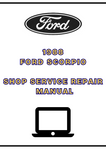 1988 FORD SCORPIO SHOP SERVICE REPAIR MANUAL - PDF