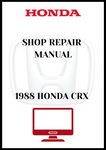 1988 HONDA CRX SHOP REPAIR MANUAL - PDF