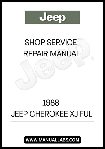REVITALIZE YOUR 1988 JEEP CHEROKEE XJ WITH OUR COMPREHENSIVE FULL SHOP SERVICE REPAIR MANUAL. THIS ESSENTIAL GUIDE IS DESIGNED FOR BOTH SEASONED MECHANICS AND DIY ENTHUSIASTS, PROVIDING DETAILED INSTRUCTIONS AND DIAGRAMS TO TACKLE ANY REPAIR OR MAINTENANCE TASK WITH CONFIDENCE.