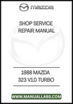 1988 MAZDA 323 V1.0 TURBO SHOP SERVICE REPAIR MANUAL - PDF